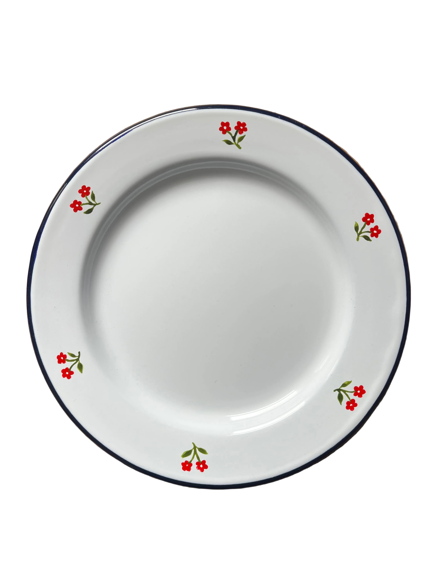 Small Enamel Plate - Double Flower