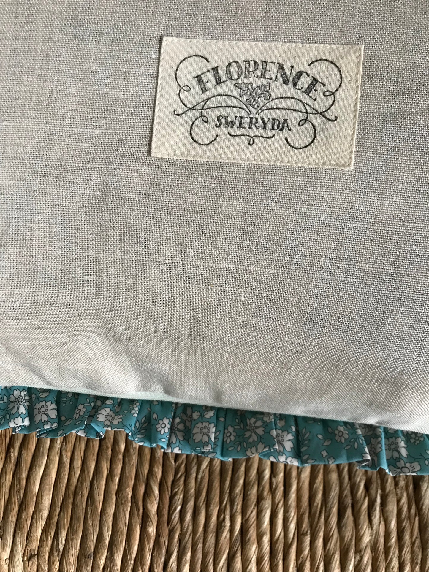 Rectangular Liberty Print Patchwork Cushion Poppy Forest