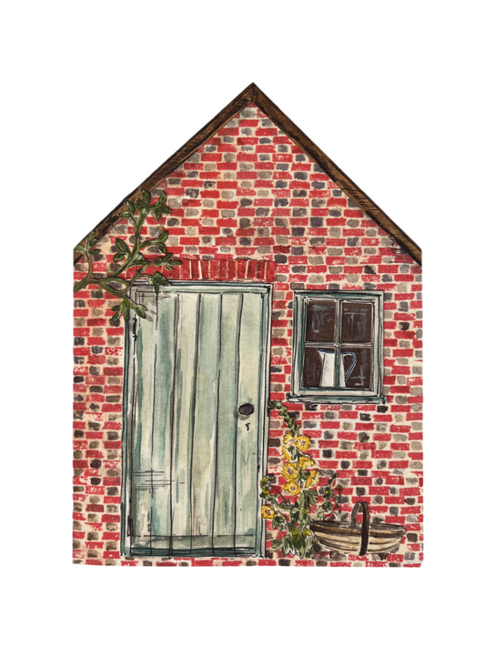 Wash House - Cut out Greetings Card