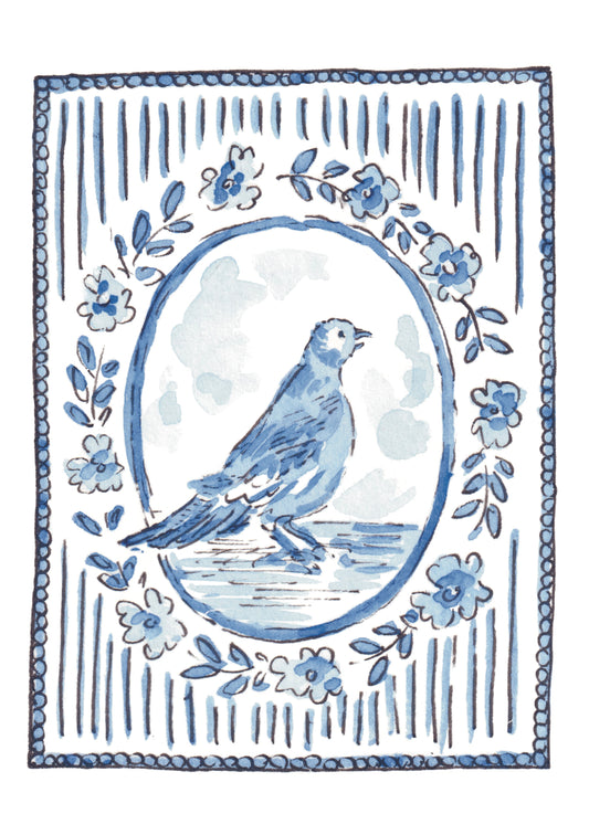 Pigeon Matchbox Miniature Print