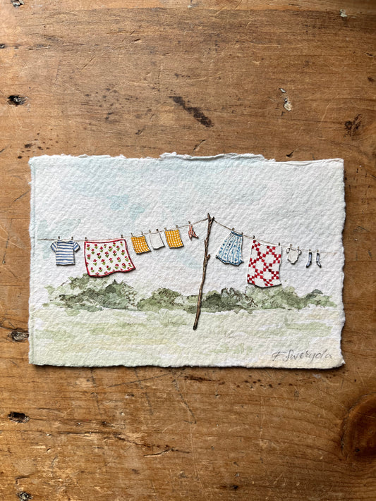 Washing Line Papercut