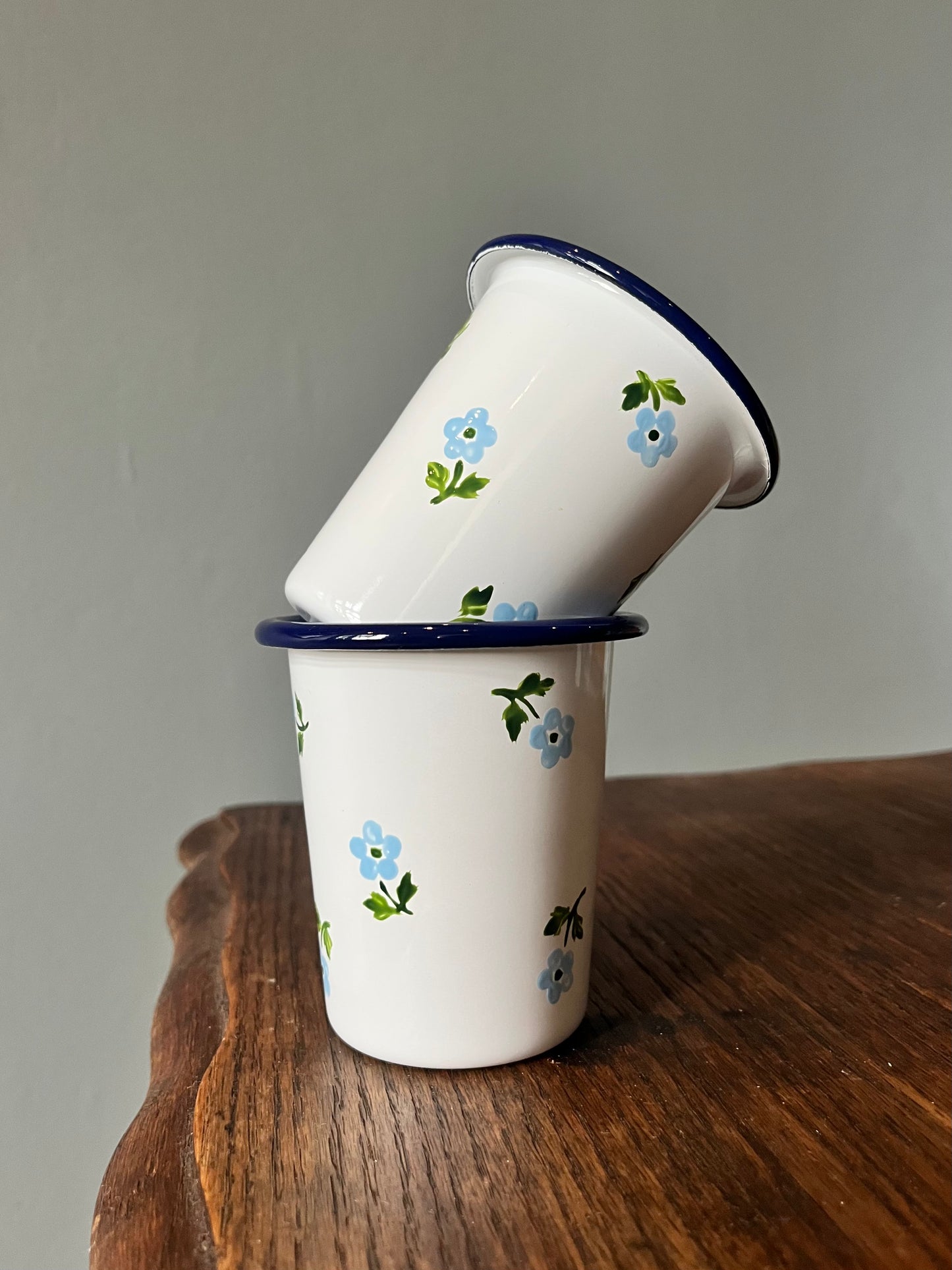 Pair of Enamel Tumblers - Sky Blue
