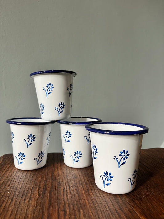 Pair of Enamel Tumblers - Dandelion