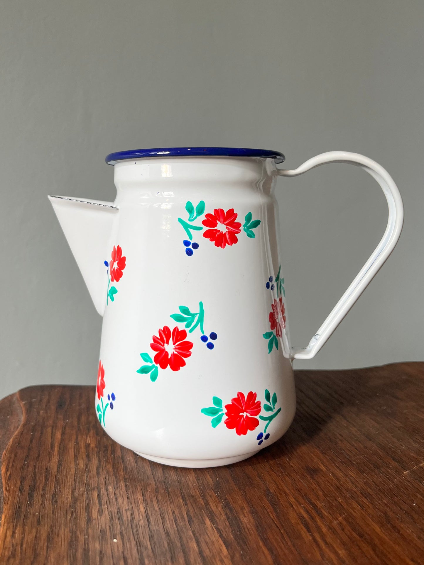 Enamel Jug - Ruby