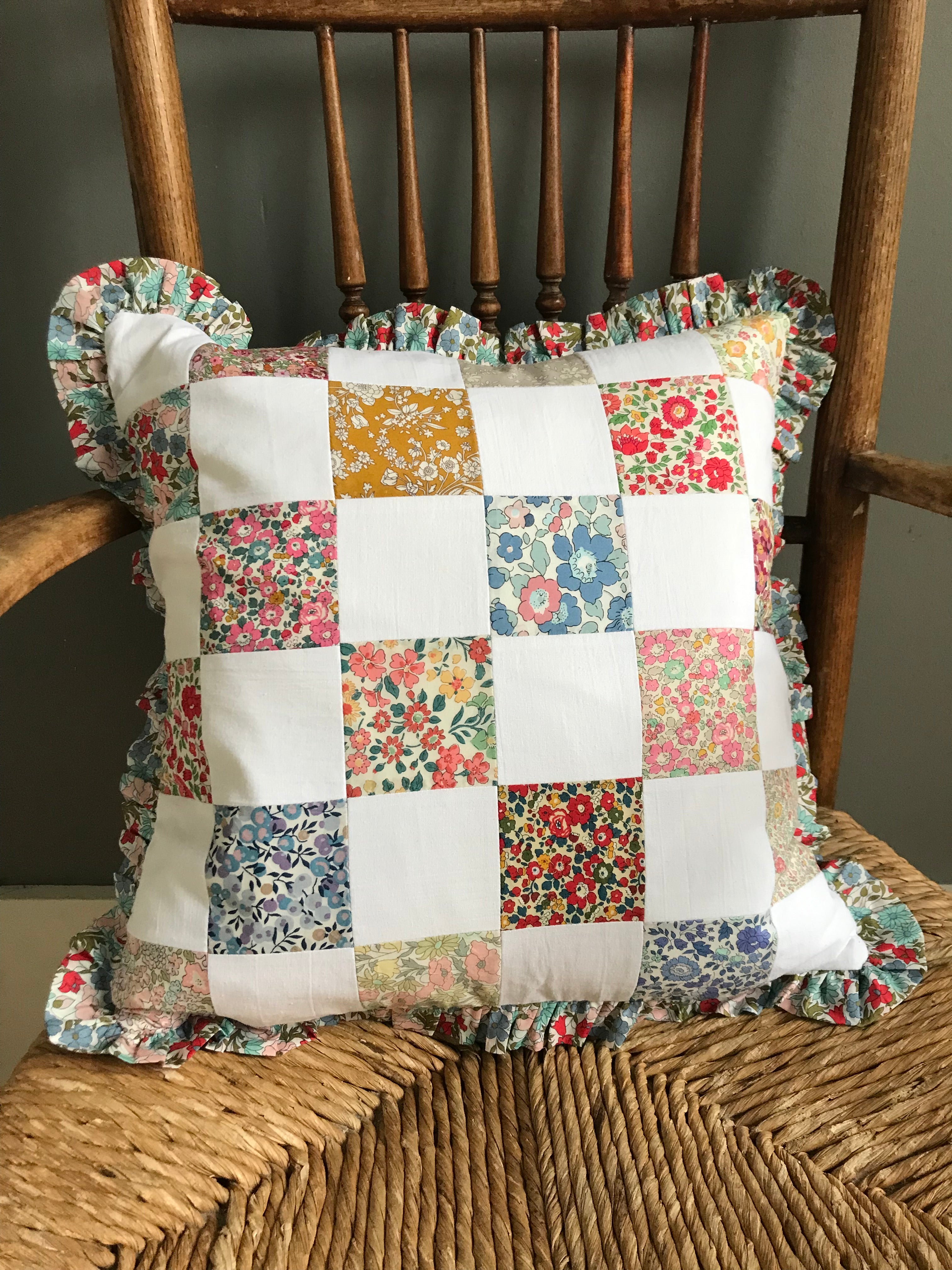 Patchwork cushion outlet